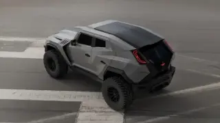 Броня, димна завеса и 1000 конски сили: Представиха всъдеход за Апокалипсиса Снимки