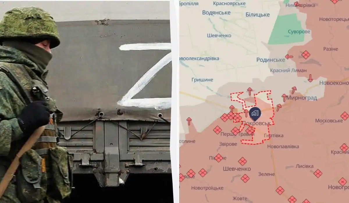 DeepState: Руснаците напредват в Покровск и около два украински града