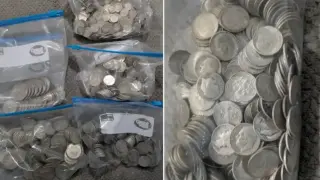 Изгоден ремонт: Съкровище на стойност $10 000 падна от тавана върху жена Снимки