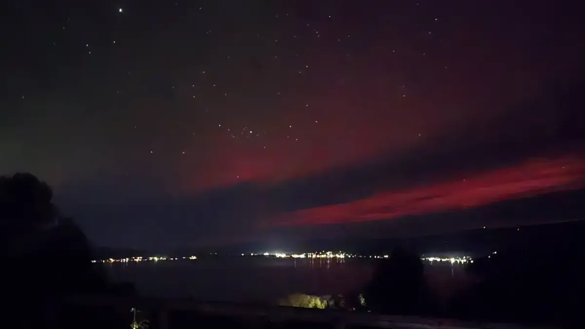 Невиждано! Северното сияние огря Южна Калифорния