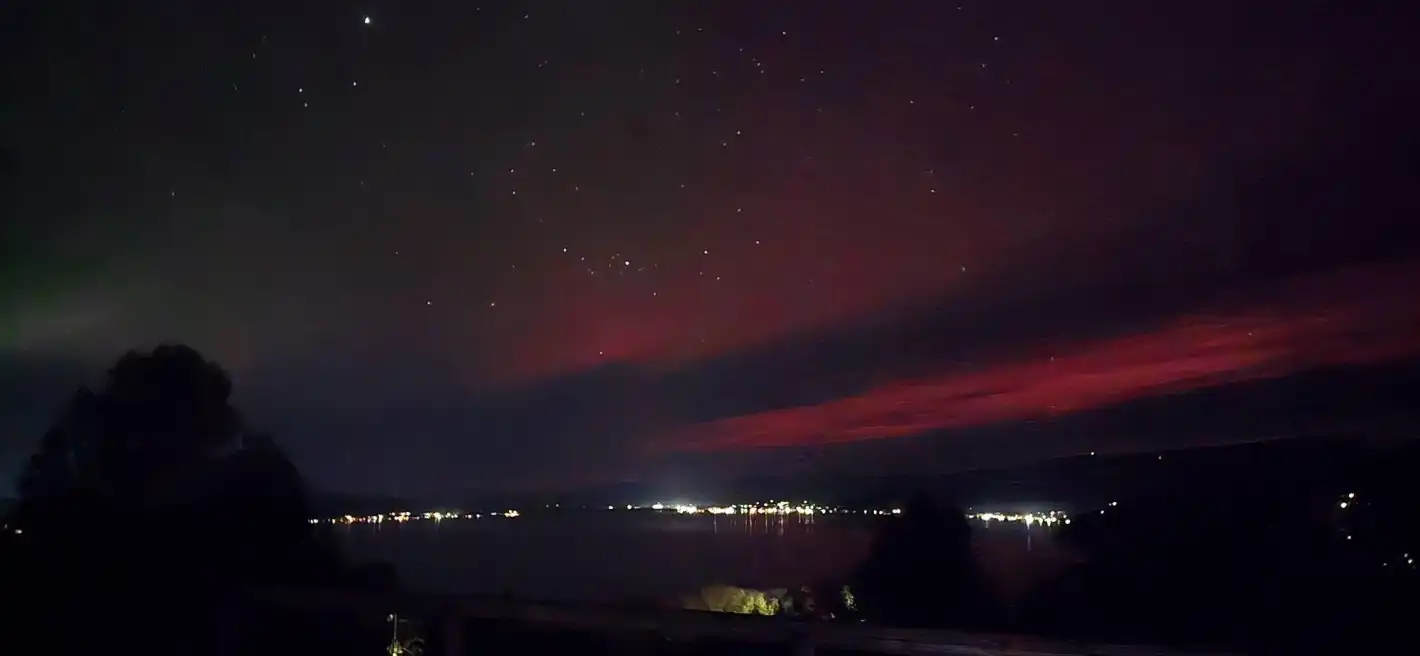 Невиждано! Северното сияние огря Южна Калифорния