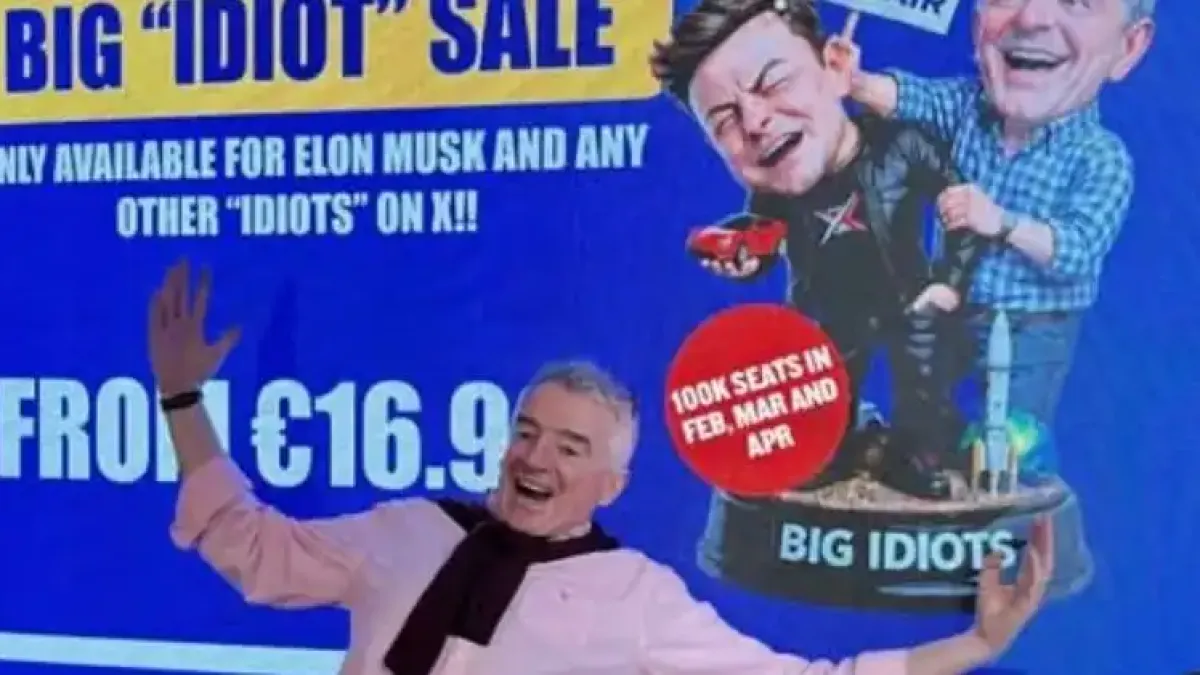 Шефът на Ryanair се изгаври с Мъск и си направи реклама за милиони на негов гръб