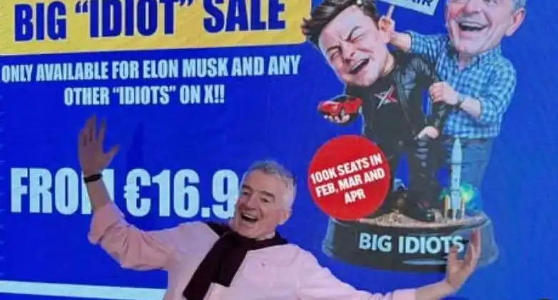 Шефът на Ryanair се изгаври с Мъск и си направи реклама за милиони на негов гръб