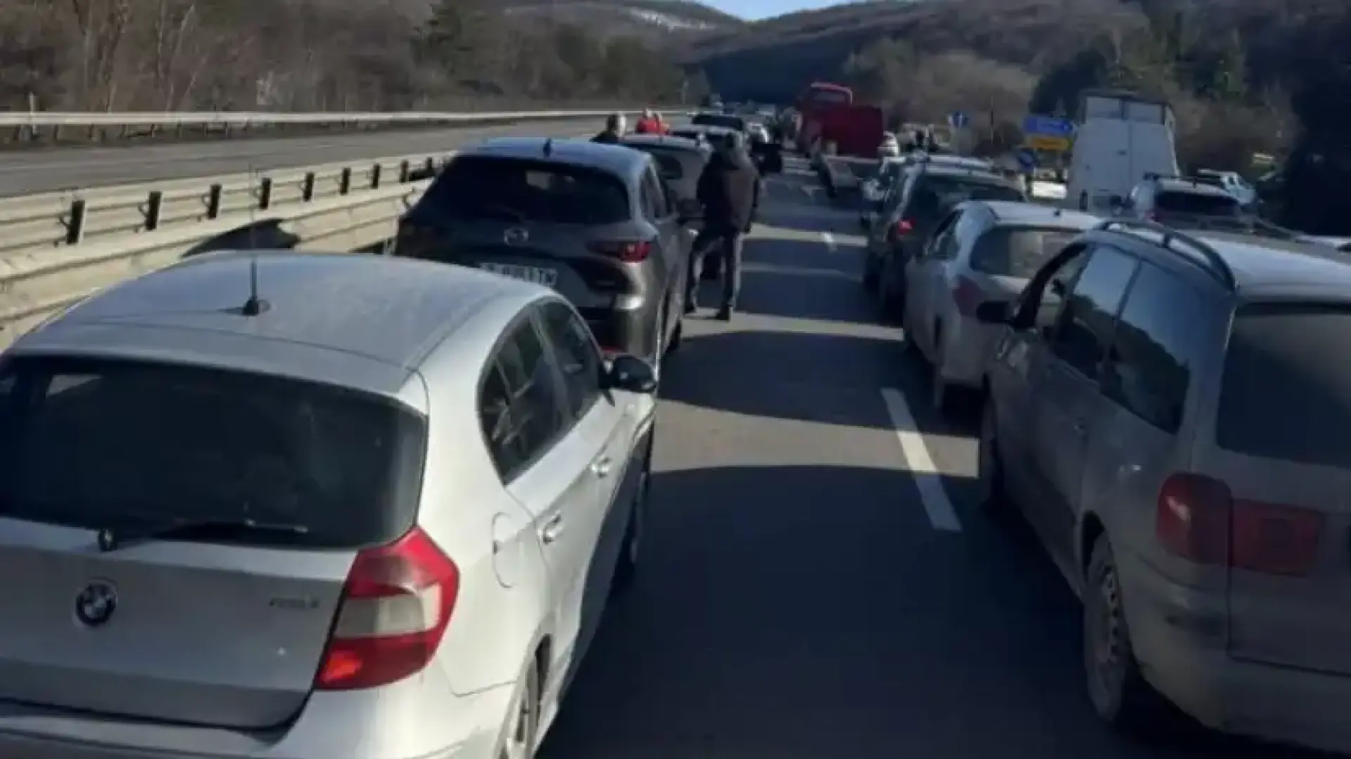 Тапа на АМ "Хемус"  - няма минаване