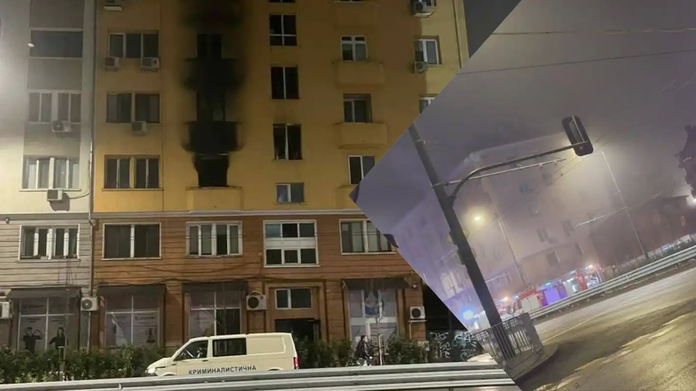 Нощен пожар в центъра на София: Евакуираха хора, има жертва и ранени - сред тях деца