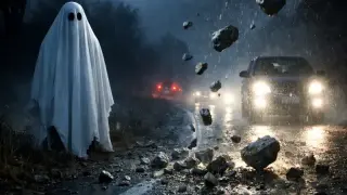 Хорър в Монтанско: "Призраци" изскачат посред нощ на пътя, трошат коли