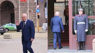 Главчев изненада Йотова, хвана я неподготвена на входа на "Дондуков" 2 Снимки