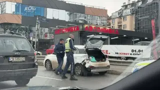 Катастрофа на ключов столичен булевард Снимки