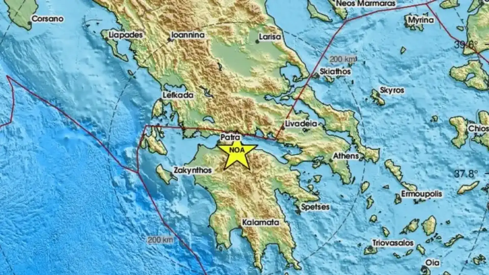 Земетресение разлюля Гърция