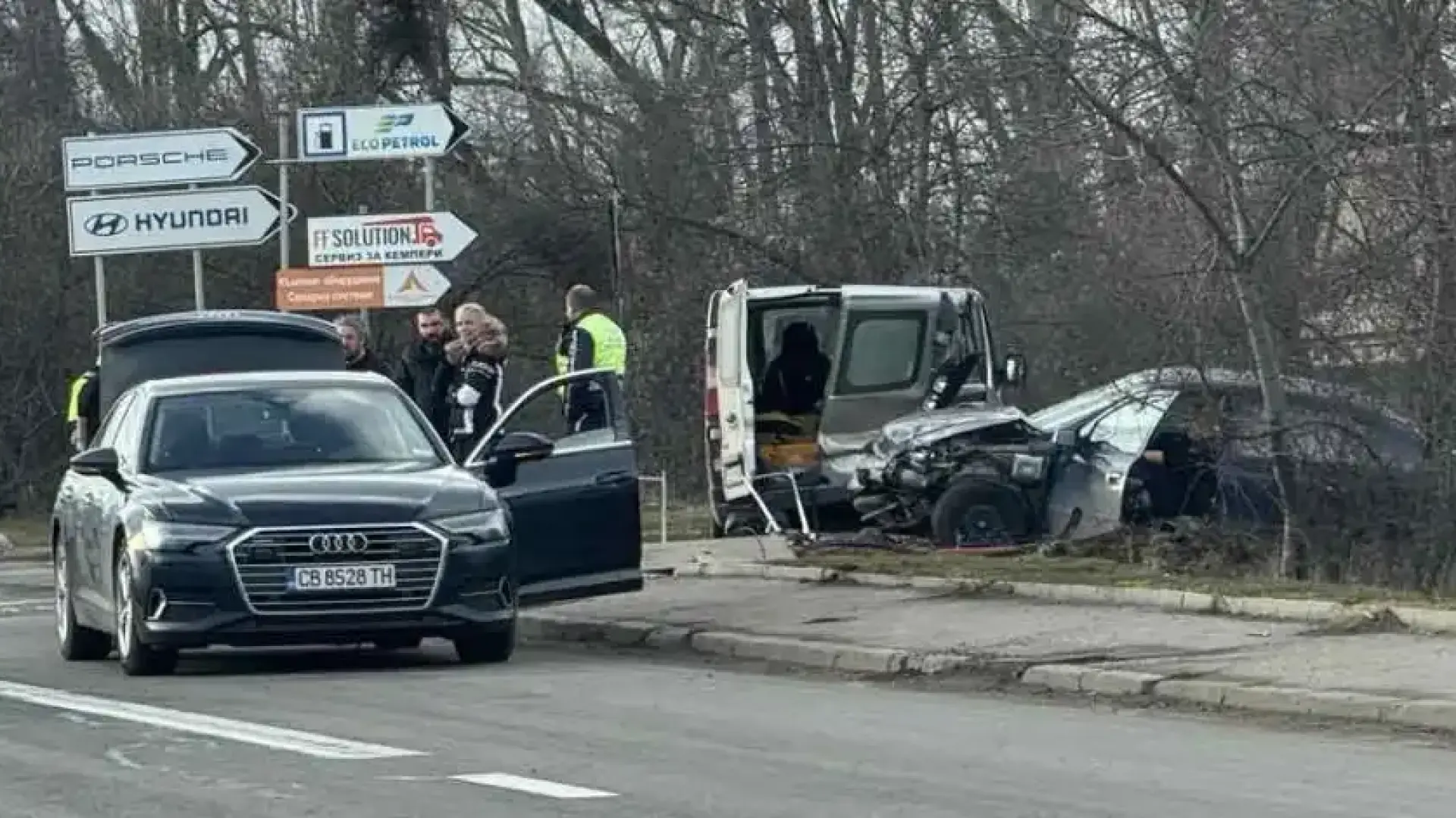 Тежка катастрофа на входа на София, малко преди парк Враня Снимки