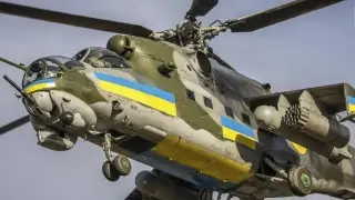 Загина екипажът на украински боен хеликоптер