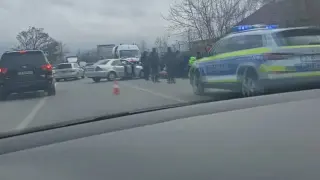 Извънредна ситуация на пътя между Банкя и София, веднага дойде полиция Снимка