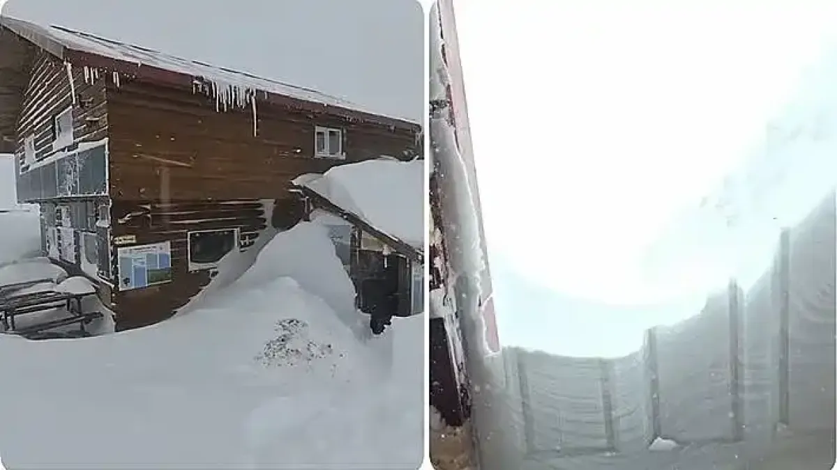 2 м. сняг натрупа на това място у нас Снимки