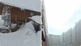 2 м. сняг натрупа на това място у нас Снимки