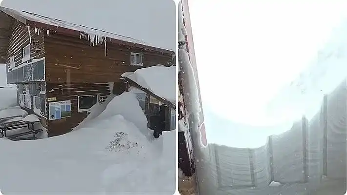 2 м. сняг натрупа на това място у нас Снимки