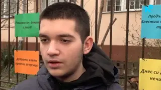 Осмокласникът Мартин от Пловдив вдъхнови града с добри думи