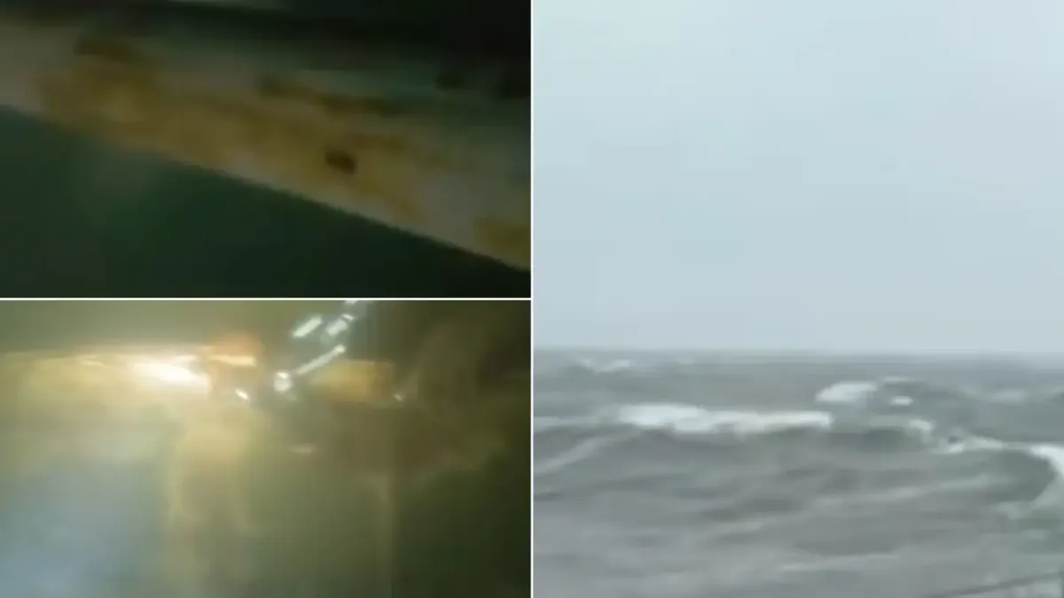 ВМС показаха подводни кадри от огледа на потъналия край Маслен нос кораб