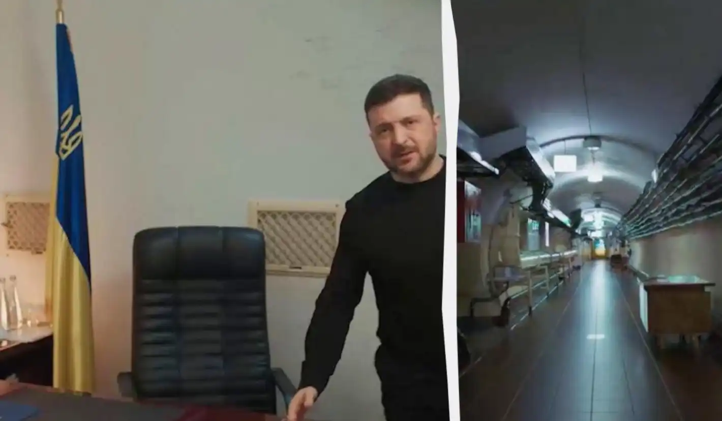 Зеленски показа за първи път кабинета си в бункера