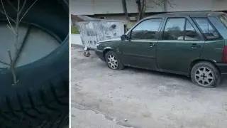 Коли в София осъмнаха с нарязани гуми, номерата им - от провинцията
