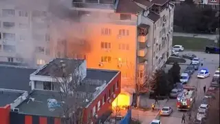Голям пожар в магазин в София, евакуираха всички