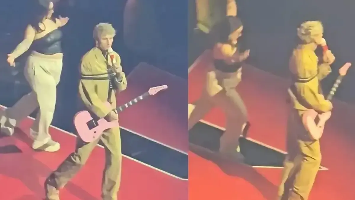 Фенка пропадна на сцената по време на концерт на Machine Gun Kelly