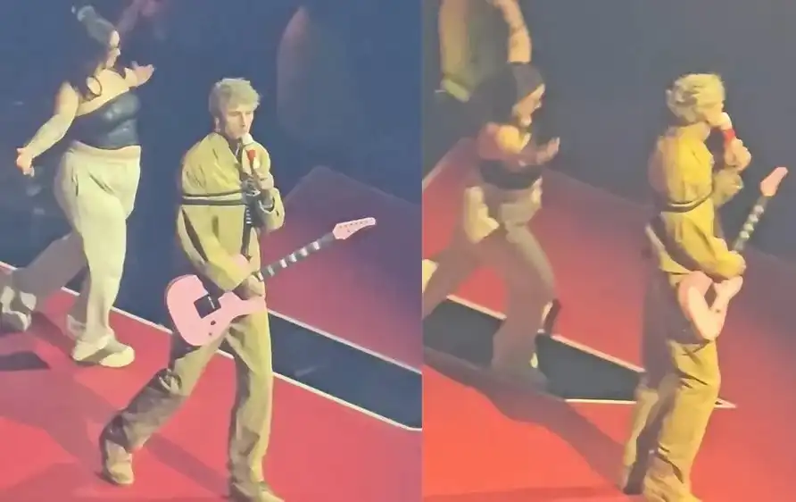 Фенка пропадна на сцената по време на концерт на Machine Gun Kelly