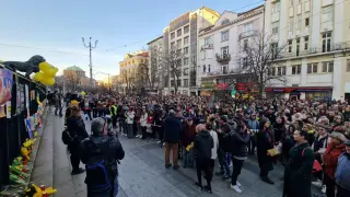 Протест пред Съдебната палата на близките на загиналите на "Петрохан" и Околчица