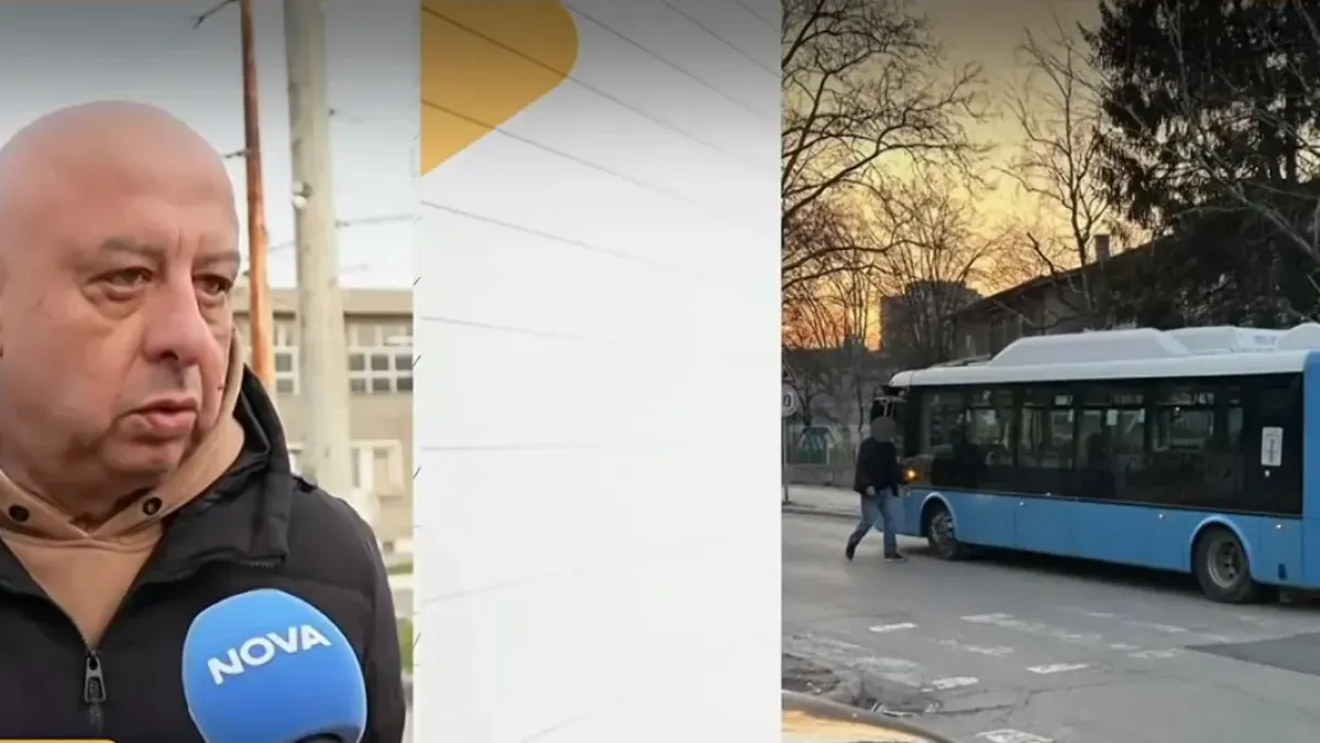 Показаха кадри от нападението над шофьор на автобус в Русе, биячът се издирва