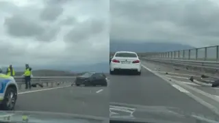 Шофьор самокатастрофира на магистрала "Струма"