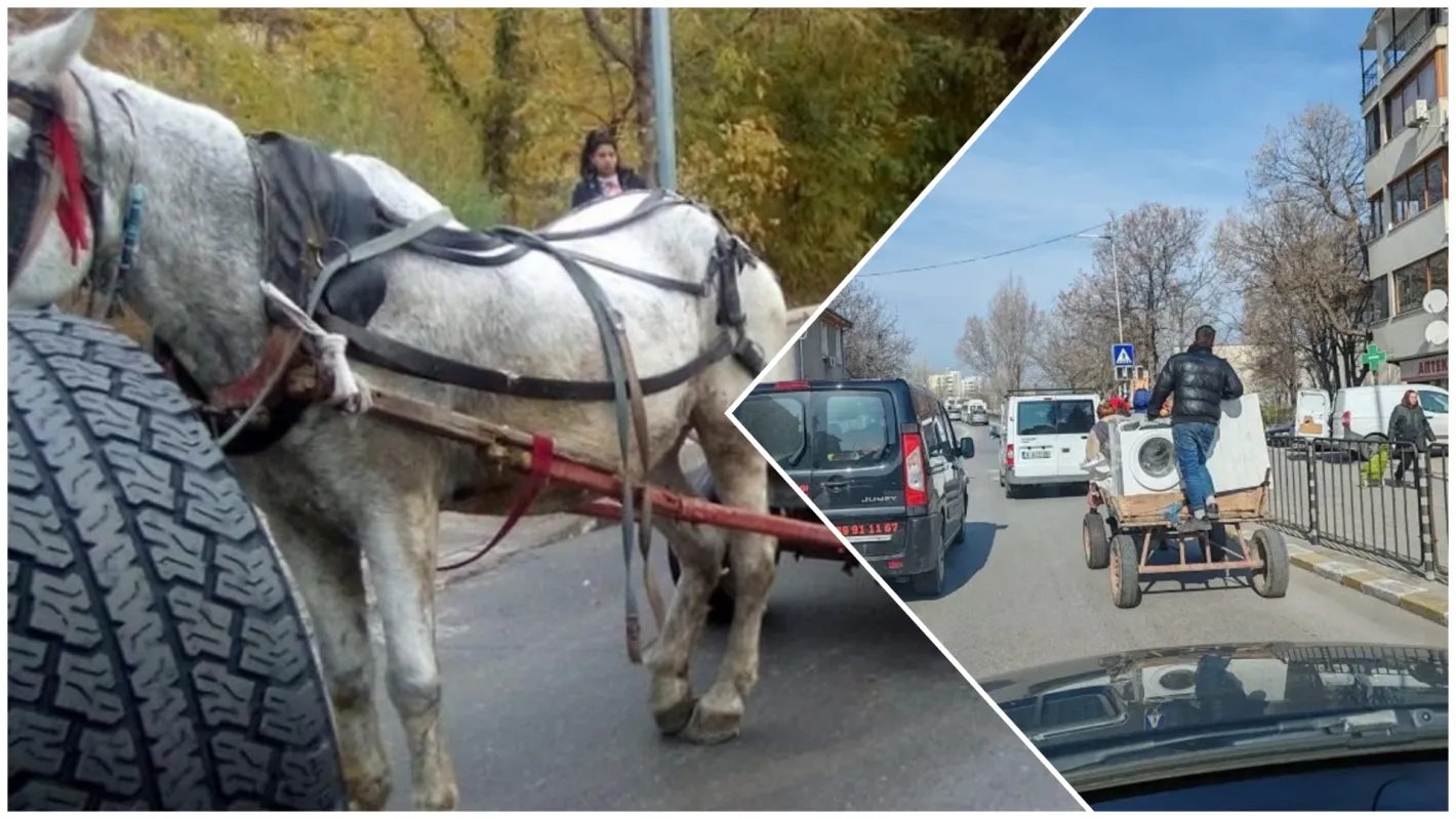 Каруца с пералня по улиците на Асеновград породи дебат