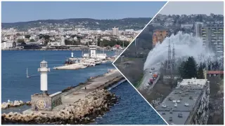 Варненци изненадани от воден фонтан на бул. „Христо Смирненски“