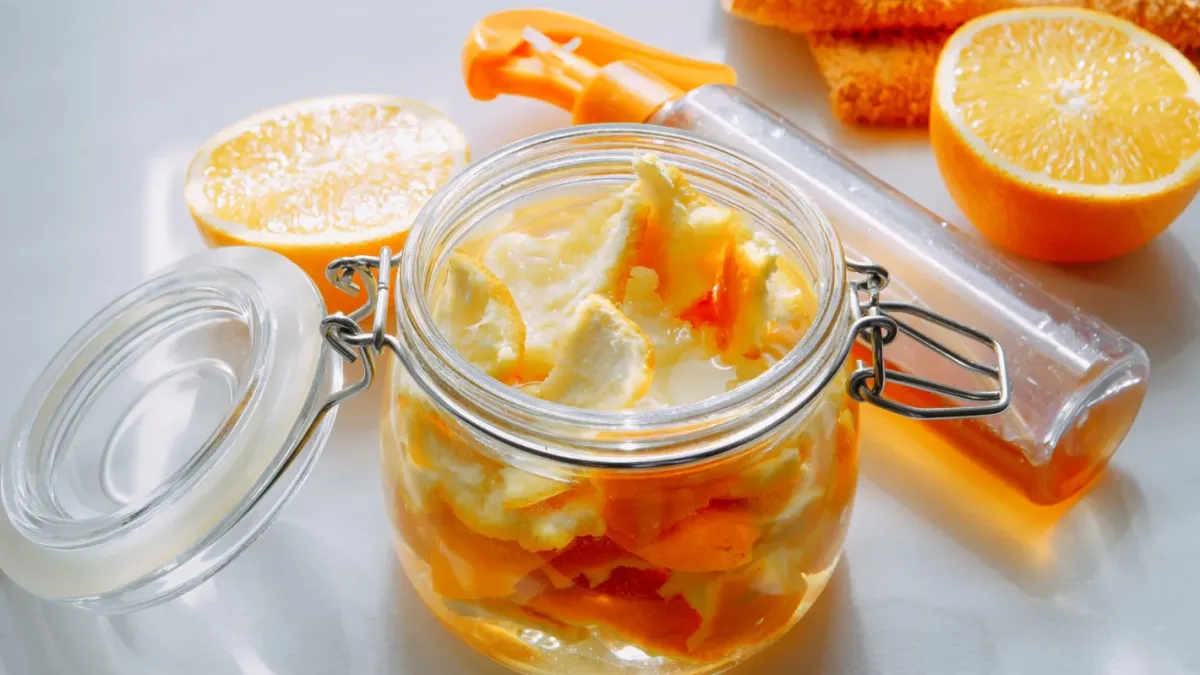 Почистете дома си ефективно с натурален разтвор от портокалови кори и оцет