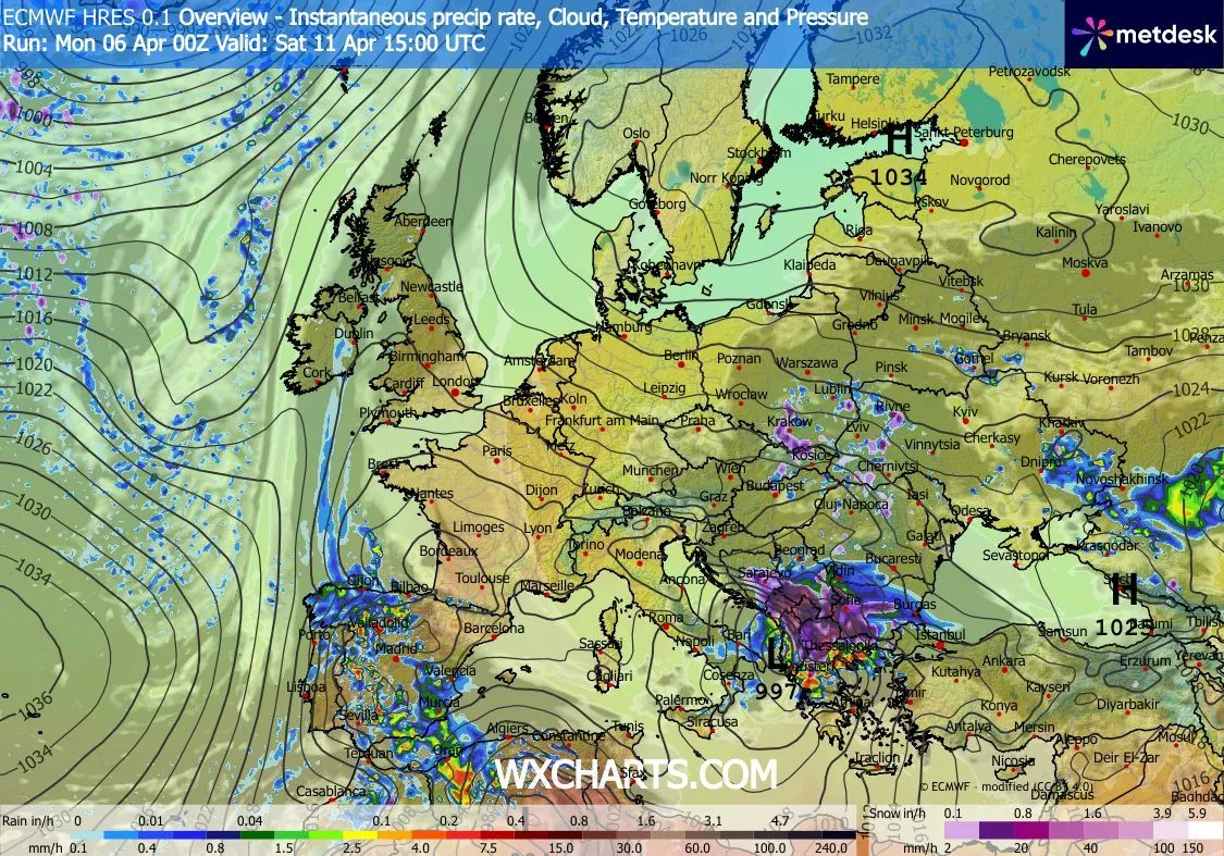 Meteo Balkans: Циклон носи сняг около Великден в части от България