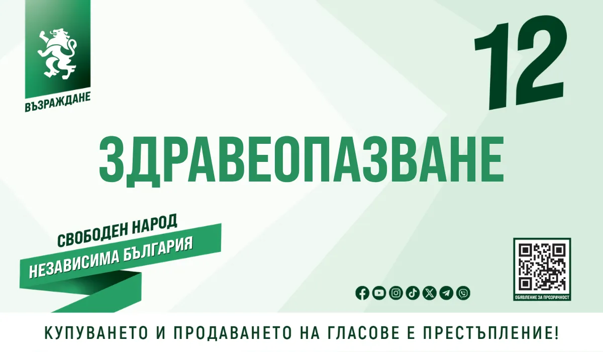 Здравната програма на “Възраждане”: Нито един човек без достъп до здравна грижа