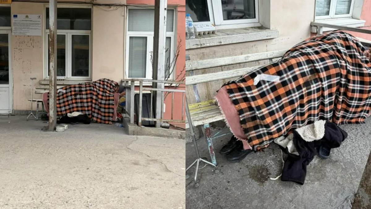 Бездомен мъж с тежки рани с червеи бедства 2 дни пред болницата във Враца