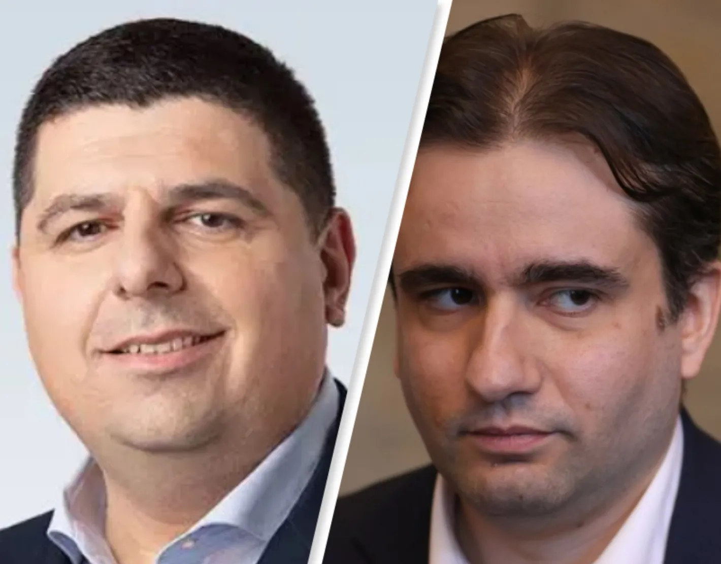 Тиксо, ленти и селфита: Божанов и Мирчев спретнаха голям цирк пред кабинета на Сарафов