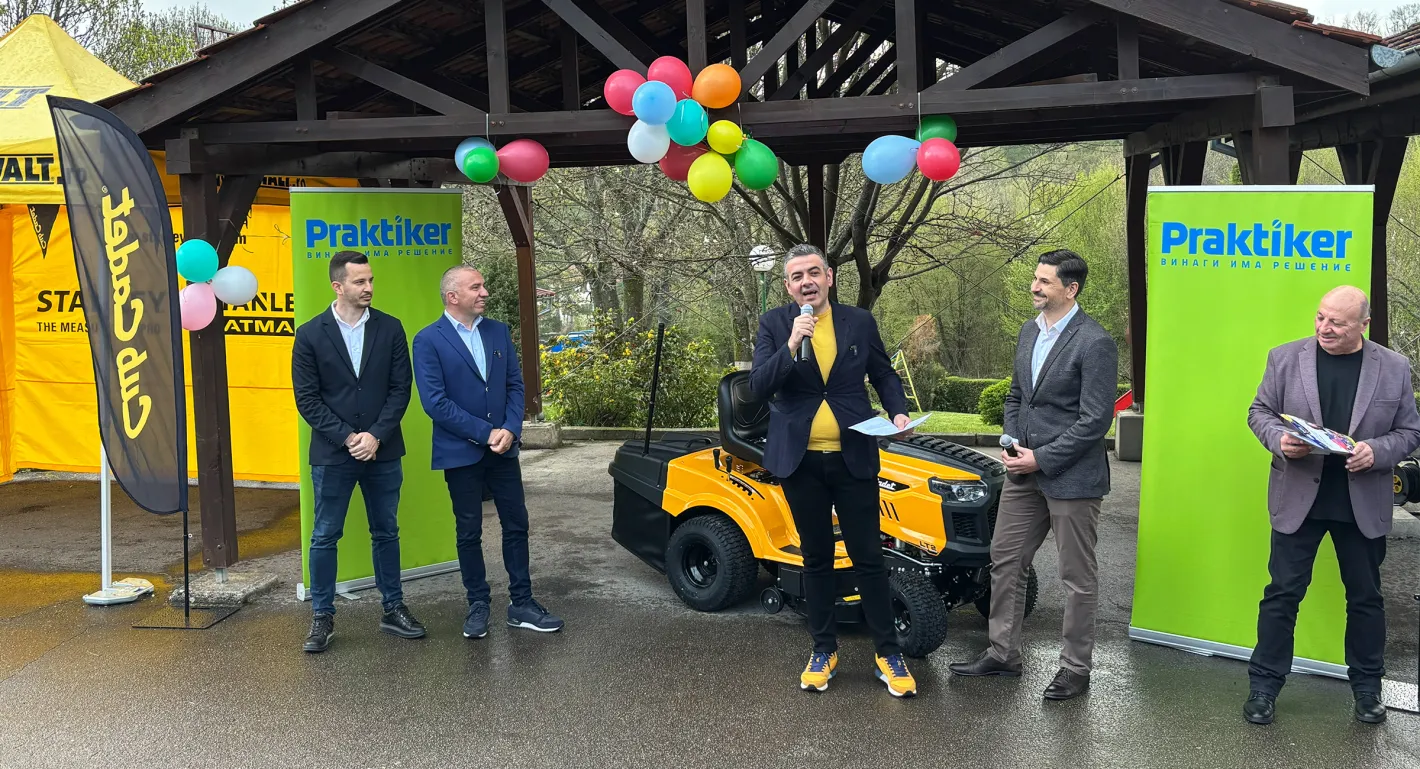 Практикер и Cub Cadet дариха градинска техника на SOS Детски селища България