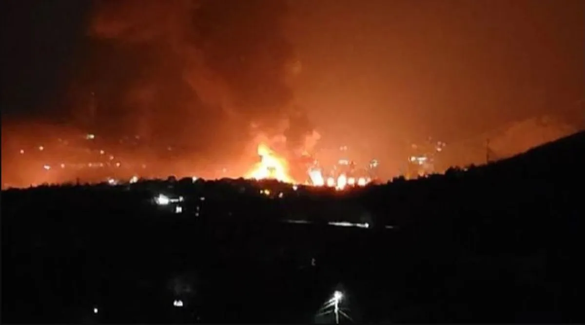 Нова атака по руския Туапсе, пак гори пожар