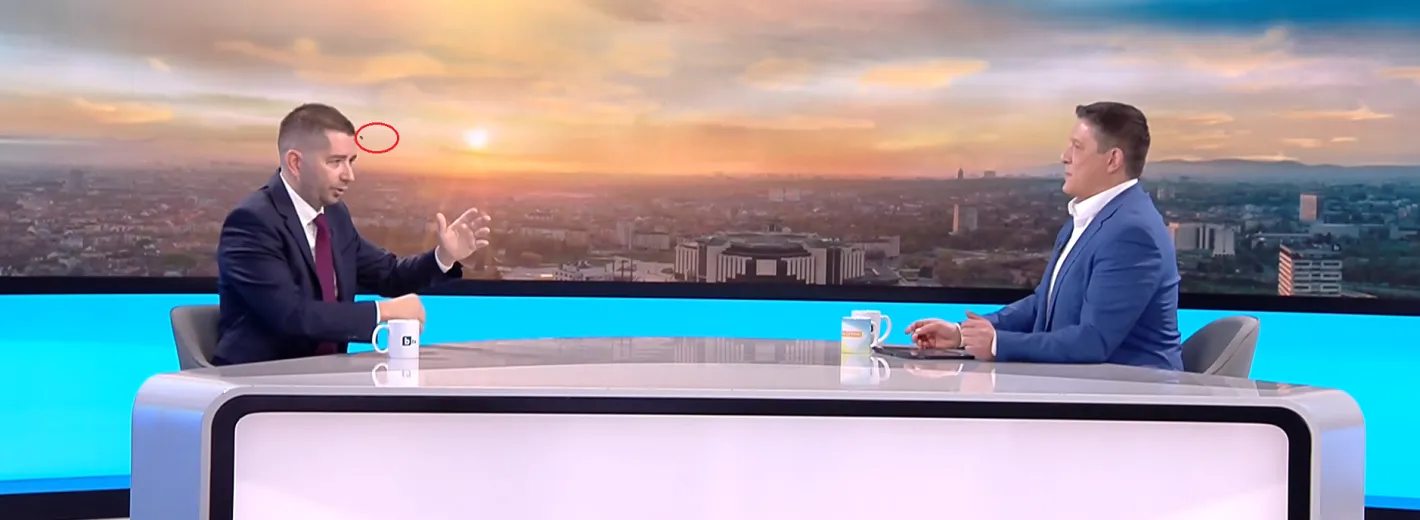Неочакван гост атакува човек на Радев в студиото на bTV Снимки