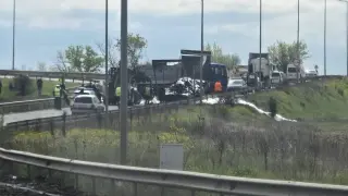 Огненият ад на Околовръстното в София: Камион е на пепел, пътят е затворен