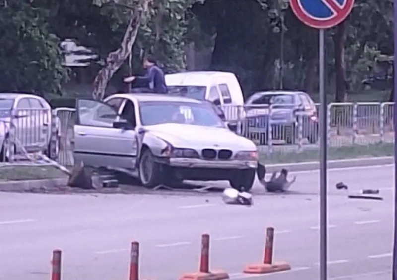 Във Видин дълго ще говорят за тази катастрофа с БМВ на бул. „Панония“