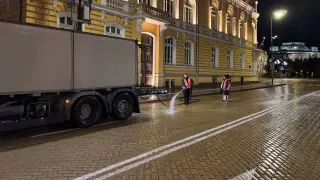 София чисти след Джирото: Започна мащабна акция по трасето на световното състезание
