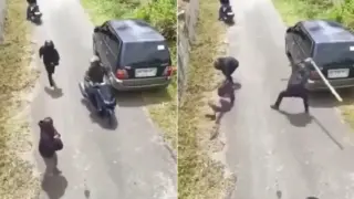 Двама мъже на мотоциклет се опитали да ограбят минувач, но неуспешно