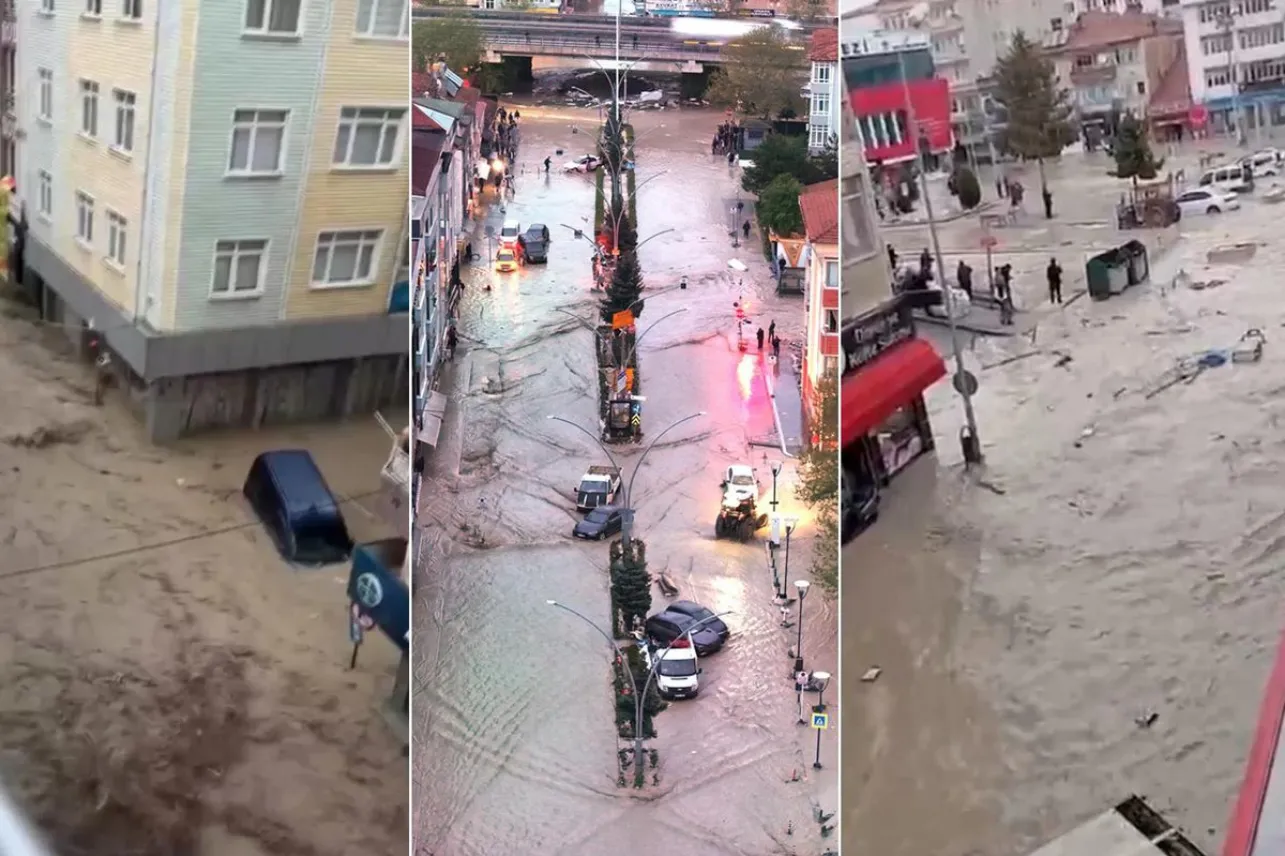 Потоп в Турция, реки са извън коритата си