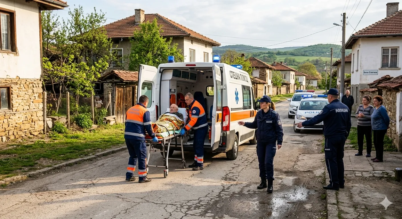 Дядо си преряза гърлото в Бяла Слатина, спешно го карат в Плевен