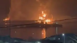 Украйна удари един от най-големите руски нефтени терминали на Черно море