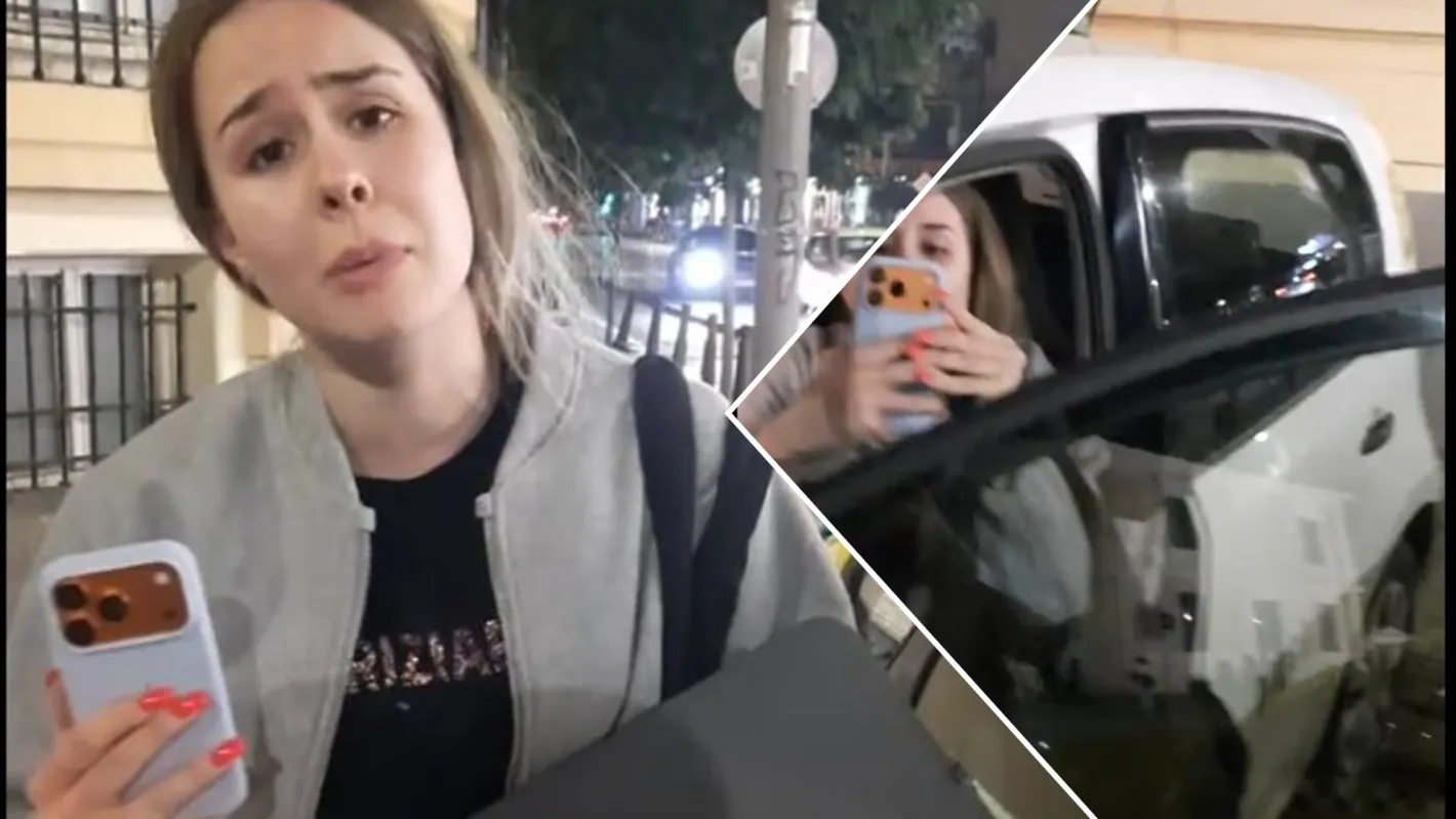 Грозна сцена в София: Таксиметров шофьор нападна с обиди момиче заради кола на „Спарк“