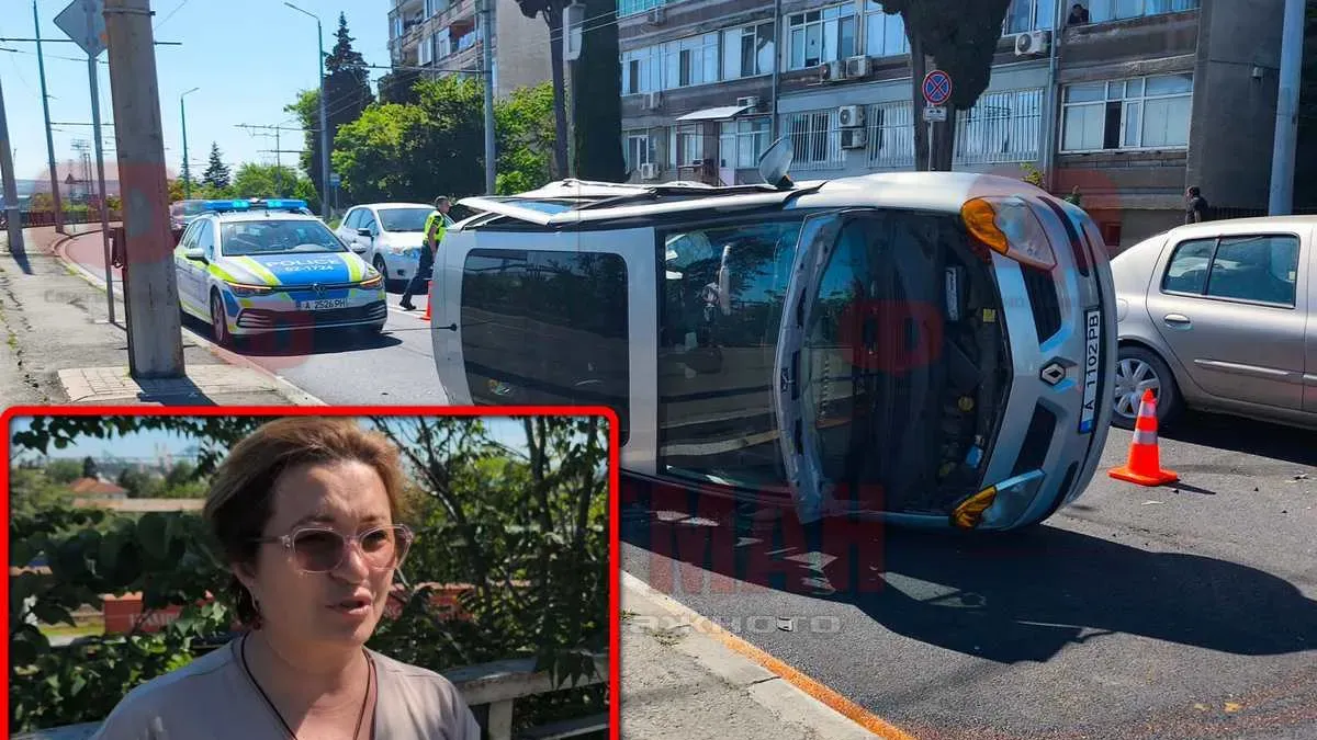 Елена се разсея за минута и предизвика голямо ПТП в Бургас