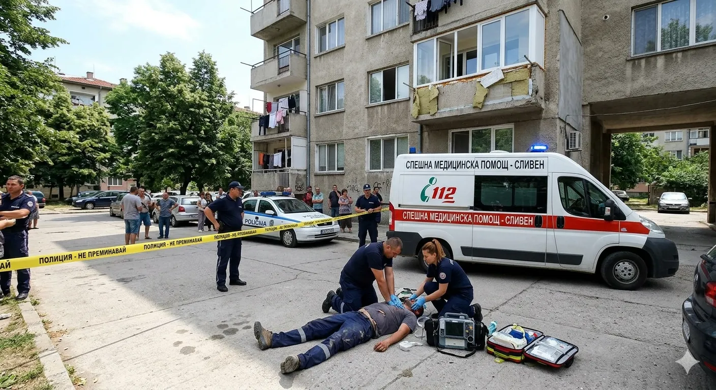 Тежък инцидент в Сливен: 35-годишен мъж е между живота и смъртта