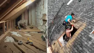 Родители превърнаха стар таван в страхотна стая за дъщеря си